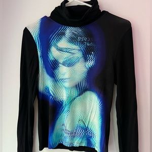 Jaded London turtleneck long sleeve shirt